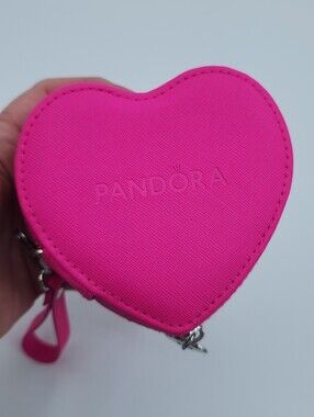 Pandora Pink Heart Shaped Jewelry Box NWT #2957